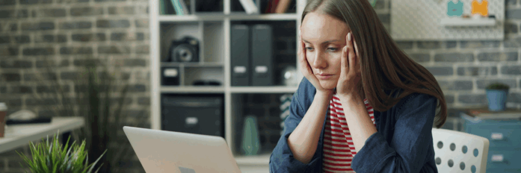 Artificial intelligence design concept showing poor user experience and AI system errors